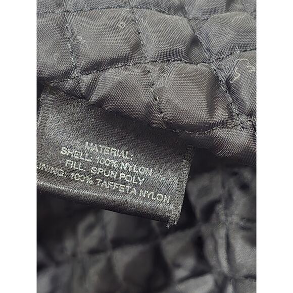 VINTAGE 1990'S Harley-Davidson Men's Black Satin Bomber Jacket Sz Small Logo - Picture 15 of 16